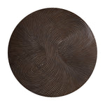 Rond wandpaneel hout swirl bruin Ø180 cm – PTMD Wiktor L
