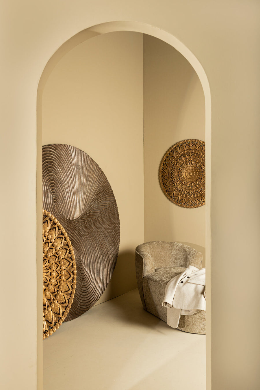 Wandpaneel Wiktor L bruin MDF swirl