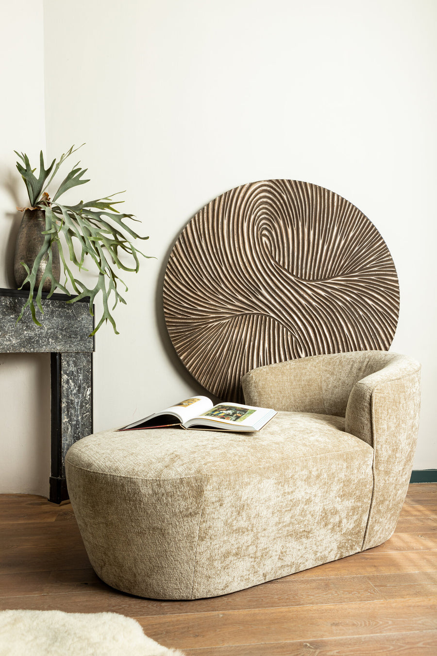 Wandpaneel Wiktor M bruin MDF swirl