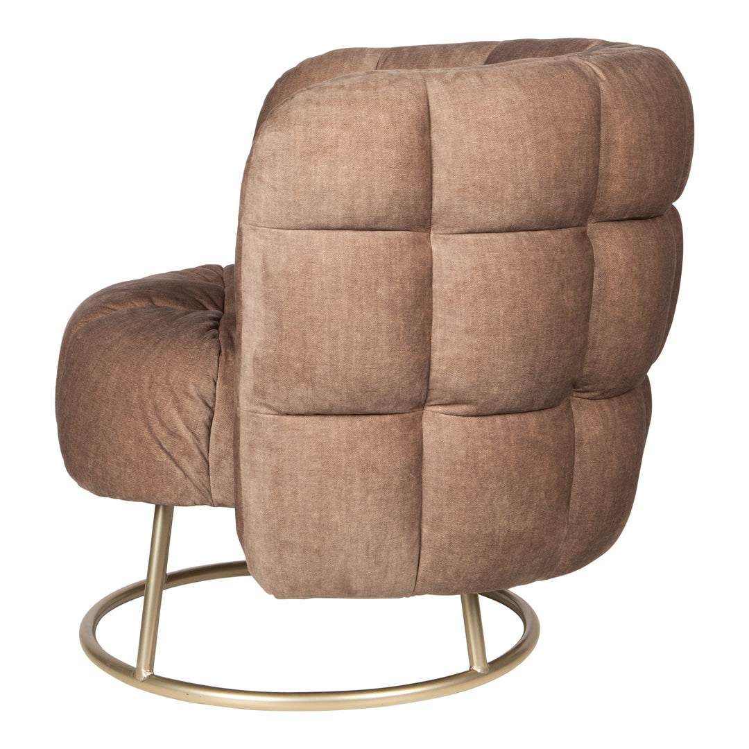 Fluffy Fauteuil Vogue 3 Antelope Gold Base