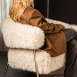Hair Cream Beige  Fauteuil Champagne