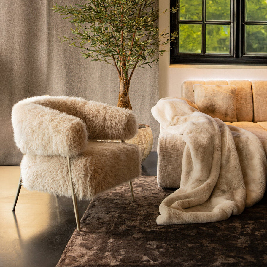 Hair Cream Beige  Fauteuil Champagne