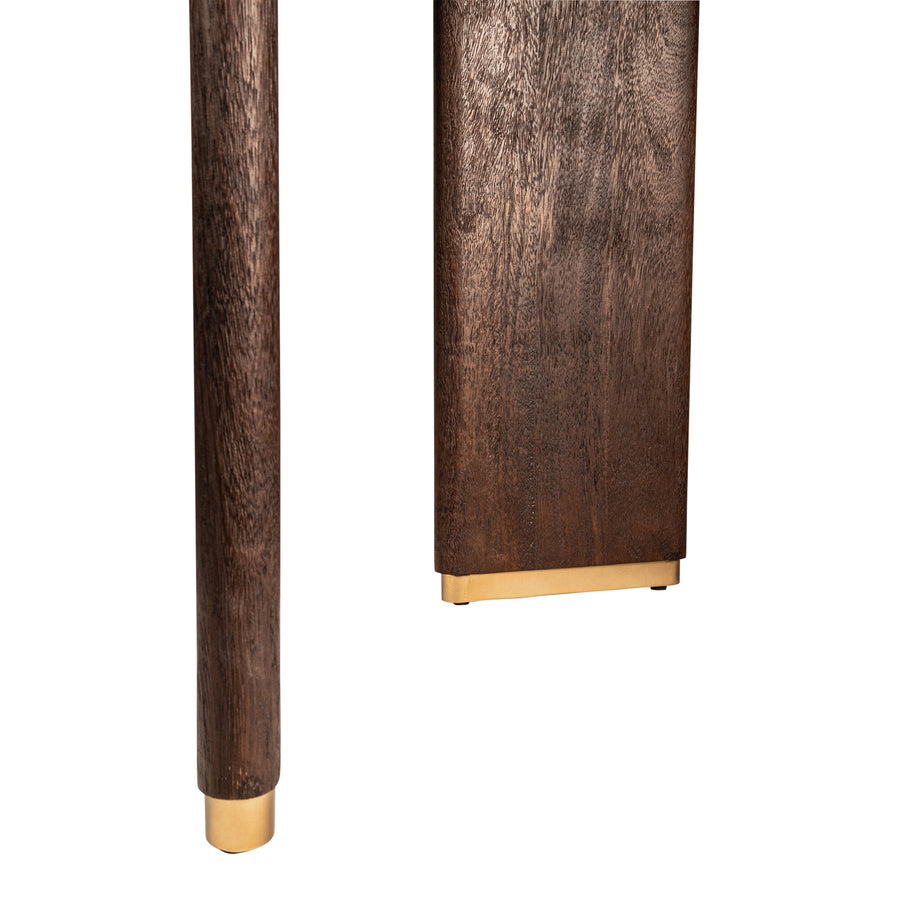Mangohouten eettafel 200, 240 of 280 cm – PTMD Liber Gouden Poten