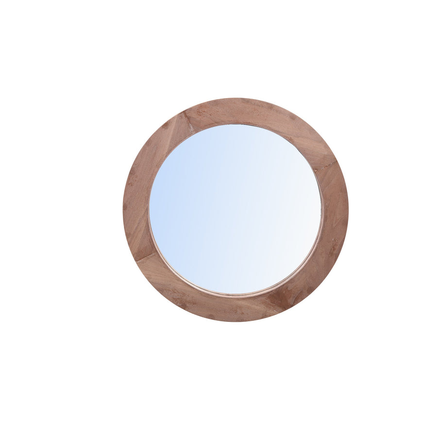 Channel Natural Firwood Veneer Mirror Thick S 60x8,5x60cm PTMD