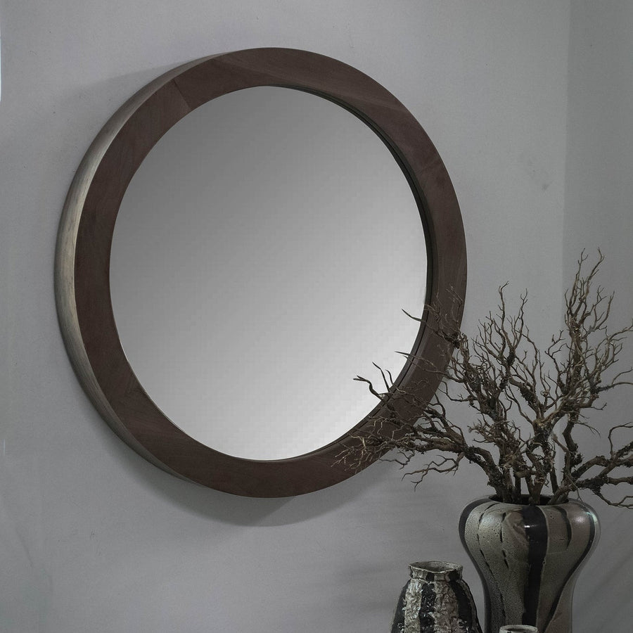 Channel Natural Firwood Veneer Mirror Thick L 100x11x100cm PTMD