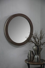 Channel Natural Firwood Veneer Mirror Thick S 60x8,5x60cm PTMD