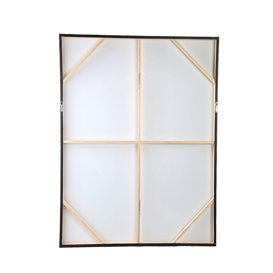 Canvas wandpaneel Jeorgia zwart vrouw goud glanzend