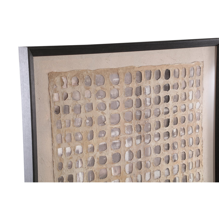 Carmell Cream Framed Wall Panel PS Board Rectangle