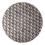 Rond wandpaneel hout 3D kubussen – PTMD Zoaya Bronze