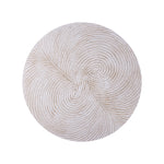 Rond wandpaneel hout swirl wit Ø90 cm – PTMD Wiktor S