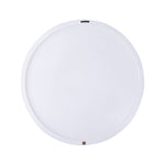 Wit swirl wandpaneel Ø90 cm detailopname