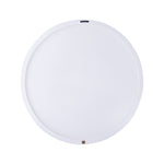 Wiktor White MDF Round Wallpanel Swirl Carved S