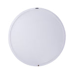 Wiktor White MDF Round Wallpanel Swirl Carved M
