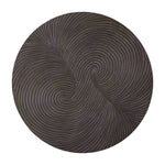Rond wandpaneel hout swirl bruin Ø120 cm – PTMD Wiktor M