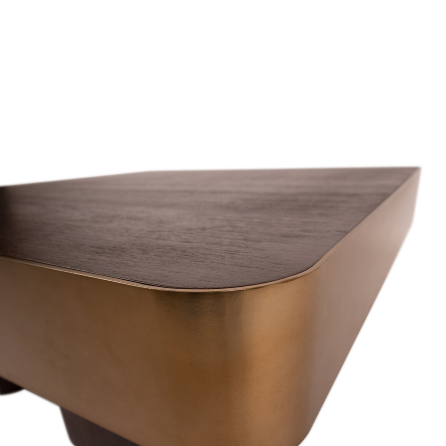 Warren salontafel detail van het gouden onderstel
