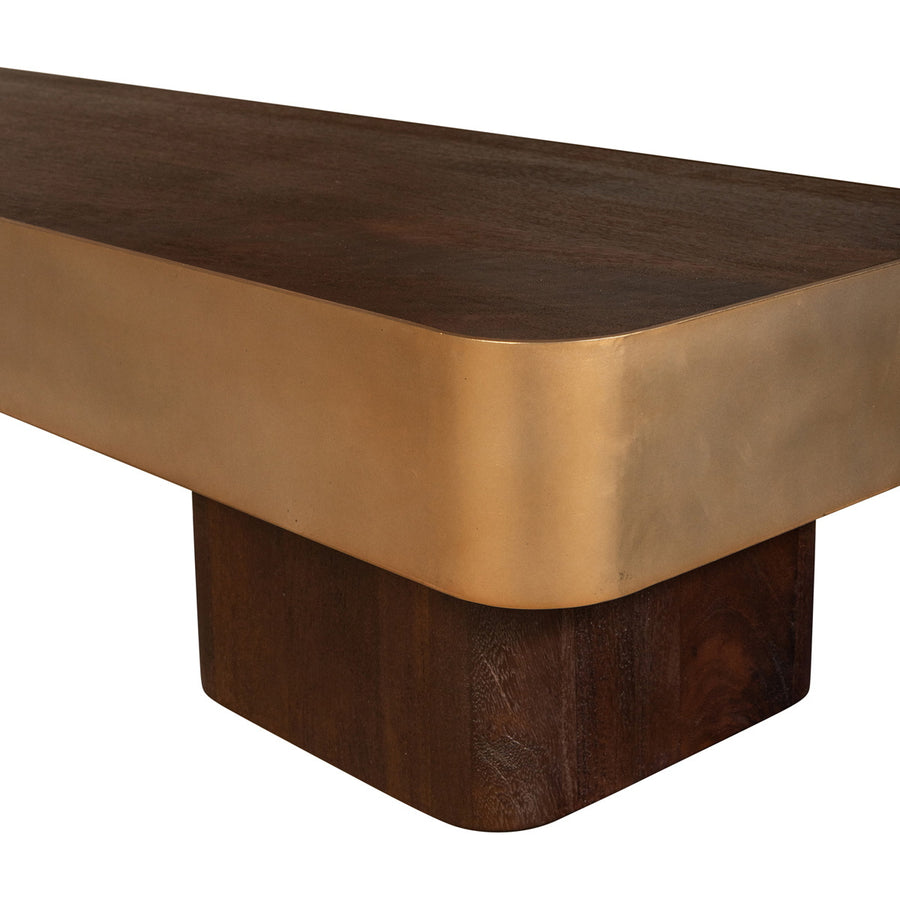 Warren salontafel detail van het gouden frame