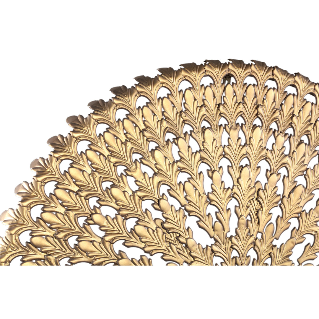 Xavery Bronze Round Iron Wall Panel Carved Look S