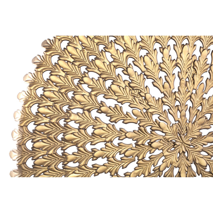 Xavery Bronze Round Iron Wall Panel Carved Look L