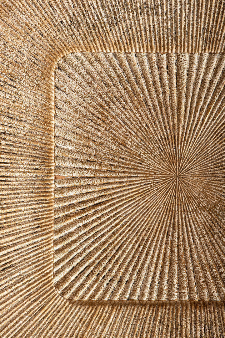 Dishita Cream Square Mdf  Wall Panel Ribbed Small