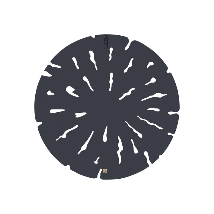 Bonte Cream MDF Wall Panel Wavy Carved Round S