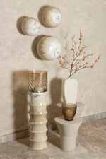 Sufyan Cream Enamel Round Iron Wall Ball Set van 3 PTMD