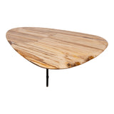 PTMD Deeba Koffietafel Versteend Hout – 130 × 85 cm | Organisch