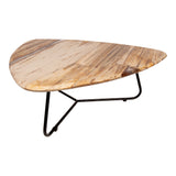 PTMD Deeba Koffietafel Versteend Hout – 95 × 85 cm | Organisch