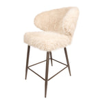 Ares Bar Chair Hair Beige 1 stuk (poot beschadigd)