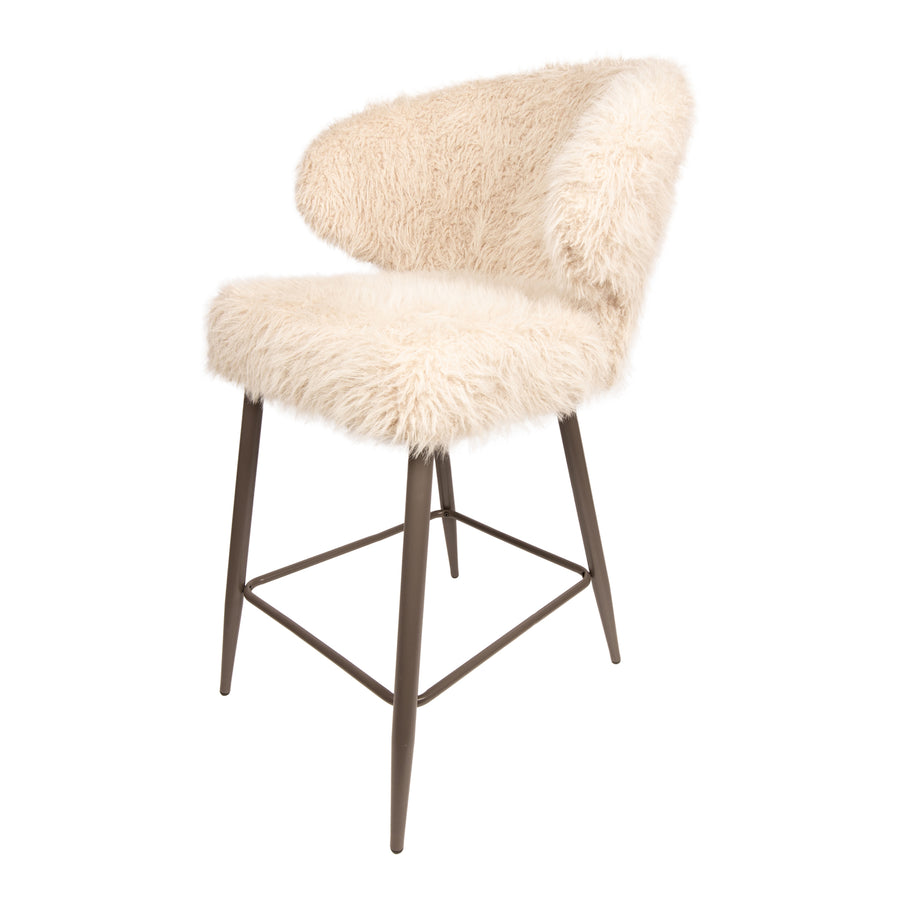 Ares Bar Chair Hair Beige 1 stuk (poot beschadigd)