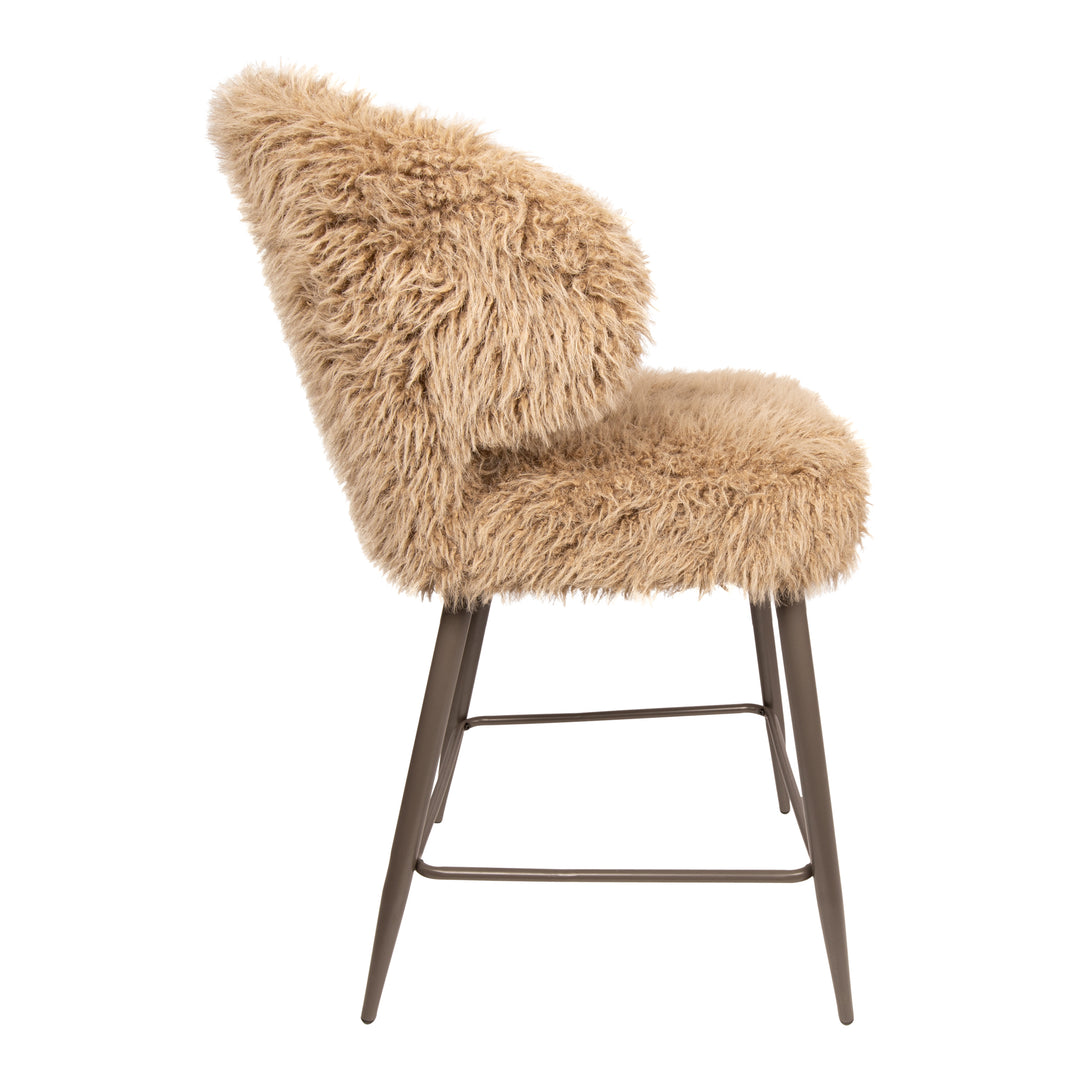 Ares Bar Chair Hair Brown (set of 2)