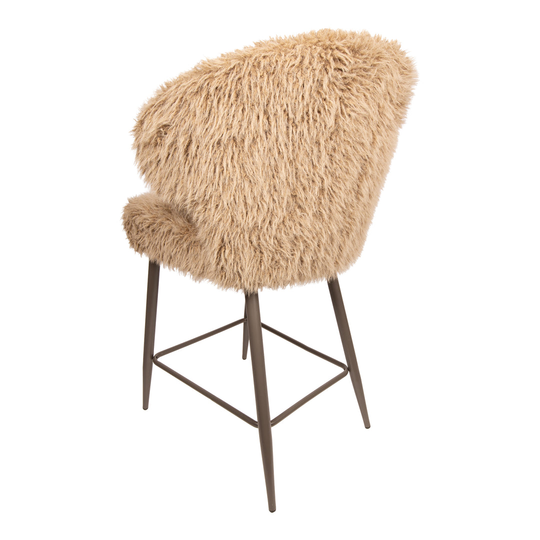 Ares Bar Chair Hair Brown (set of 2)