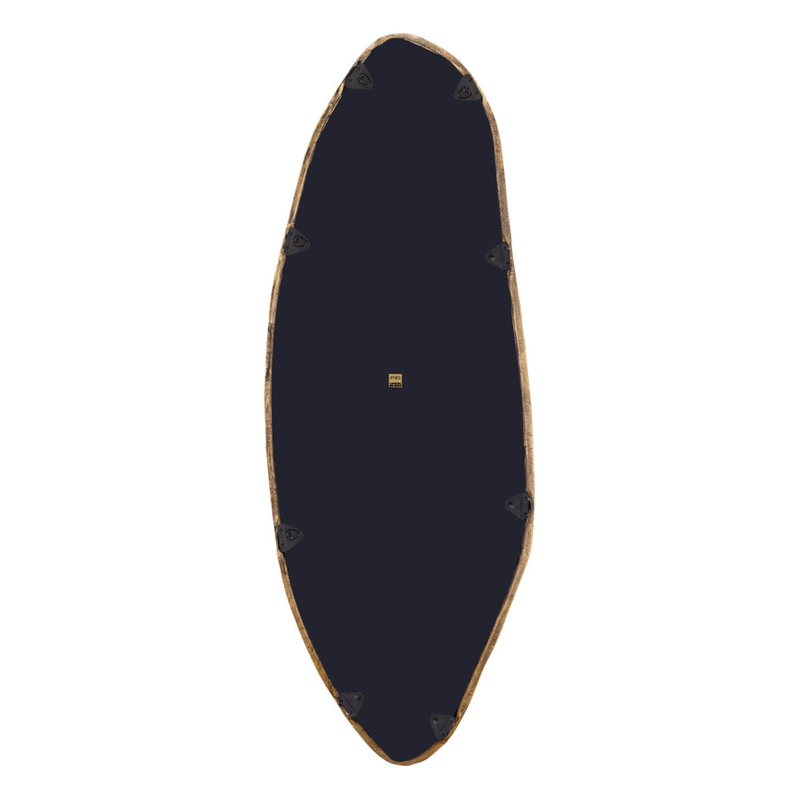 Paislie Brass Organic Shaped Mirror Oval 56x3x150cm PTMD