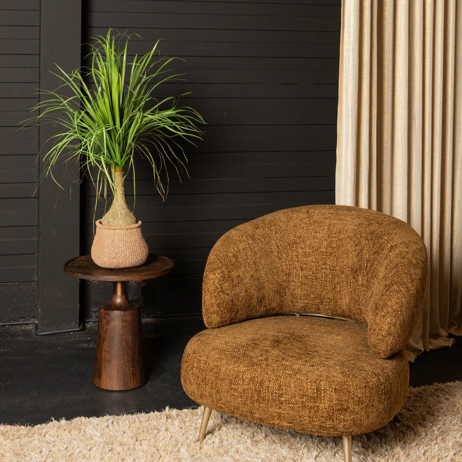 Kunst Onion Grass op Kokos Stam 98 cm – PTMD – Kunstplant Groen