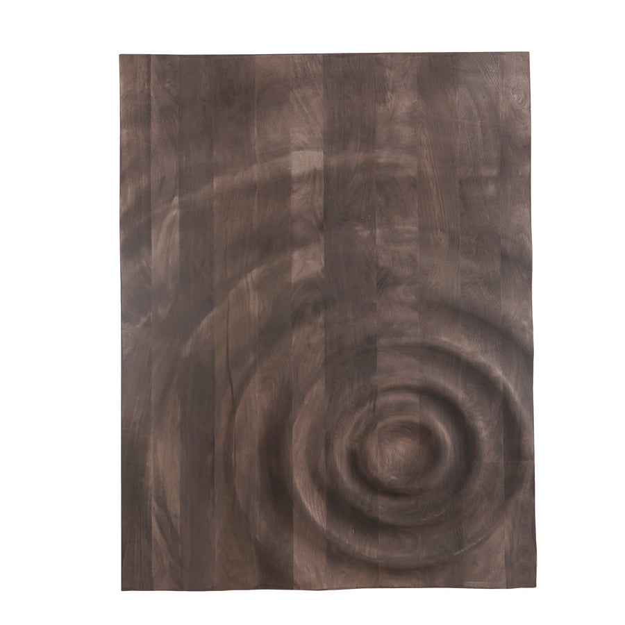 Rechthoekig wandpaneel mangohout bruin 100x130 cm – PTMD Mattin