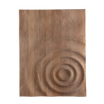 Mattin Natural Mango Wood Circle Wall Panel Rect