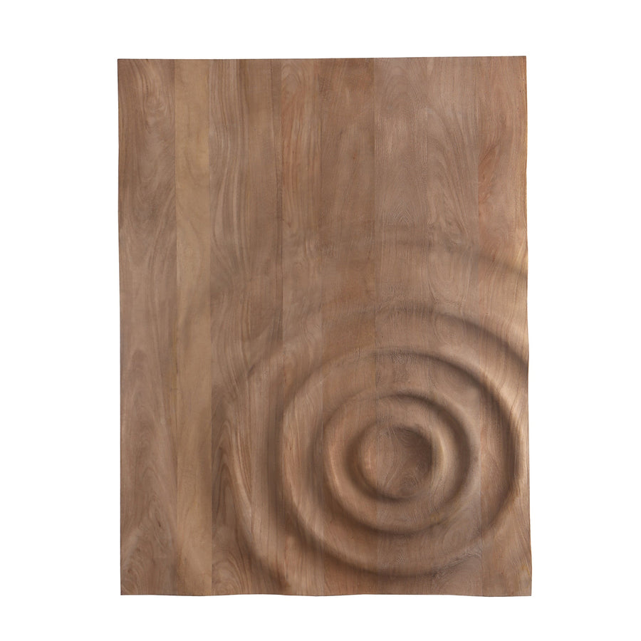 Rechthoekig wandpaneel mangohout naturel 100x130 cm – PTMD Mattin