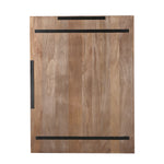 Mattin Natural Mango Wood Circle Wall Panel Rect