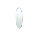 Serine White Steel Oval Mirror Small 50x3,5x140cm PTMD