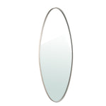 Serine White Steel Oval Mirror Large 78x3,5x180cm PTMD