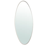 Serine White Steel Oval Mirror Large 78x3,5x180cm PTMD
