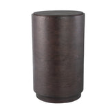 PTMD Chandar Zwarte Bijzettafel Rond Hoog – ø40 cm | MDF