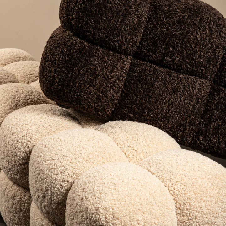 Zitbank Teddy beige stof