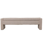 Sidney Opbergbank 160 cm – Bank met Opbergruimte (Cream & Stone)