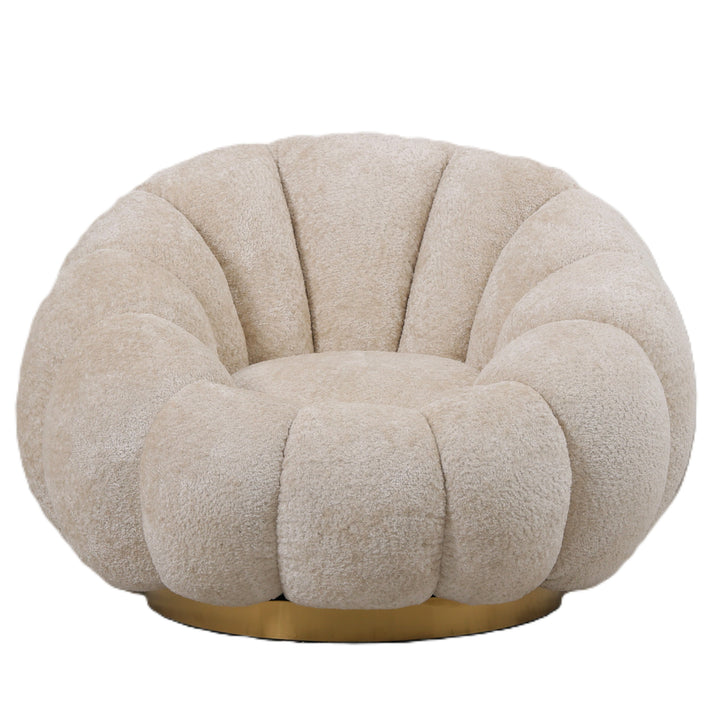 Daisy Fauteuil Cream Euphoria 2 Gold Base
