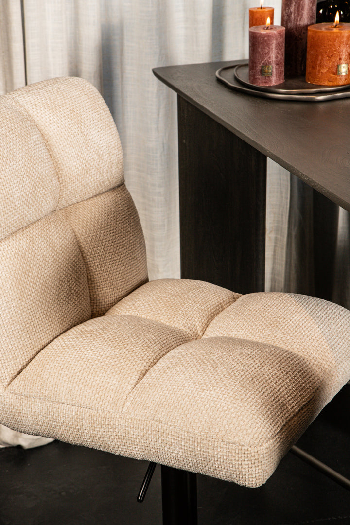 Milan Bar Chair Adjustable Cream (set of 2)