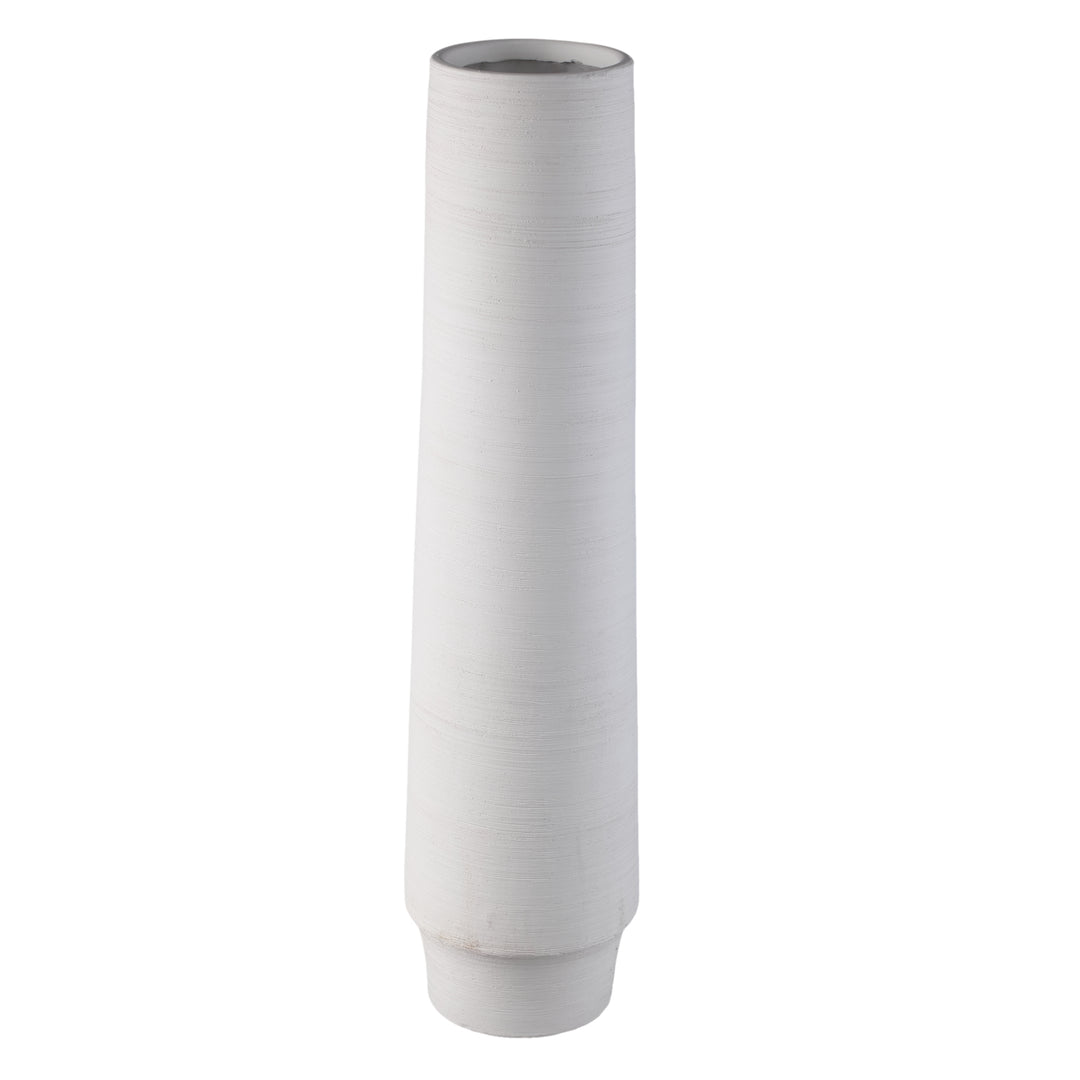 Zonna White Matt Ceramic High Vase L