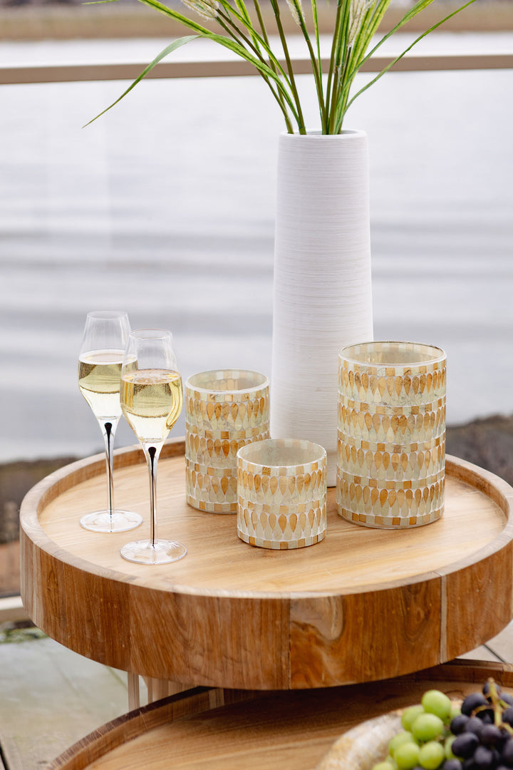 Zonna White Matt Ceramic High Vase S