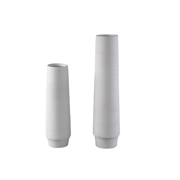 Zonna White Matt Ceramic High Vase S