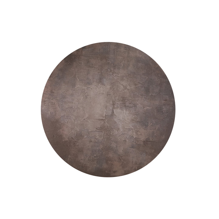 PTMD Rond Canvas Wandpaneel Bruin – ø120 cm | Kemp