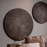 PTMD Rond Canvas Wandpaneel Bruin – ø90 cm | Kemp